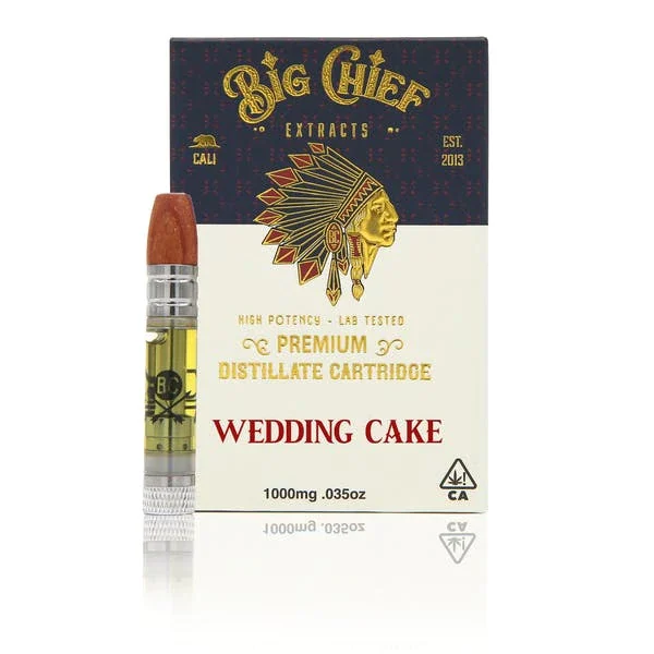 BIG CHIEF THC CARTRIDGE 1G - WEDDING CAKE